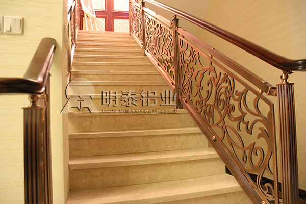 高贵典雅的铝艺雕花楼梯防护栏用铝板-选用28圈加拿大6061铝合金